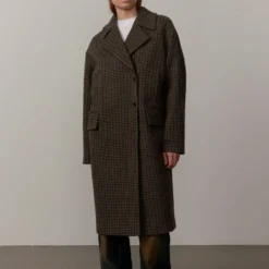 HERSKIND - Manteau Cat - Carreaux Marron