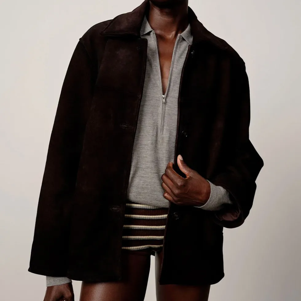 HERSKIND - Veste en Daim Manon - Marron Café