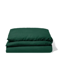 Housse de couette en lin lavé - Vert Séquoia