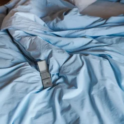 Housse de couette en percale de coton - Bleuet