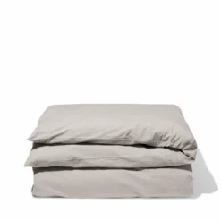 Housse de couette en percale de coton - Gris Pavot