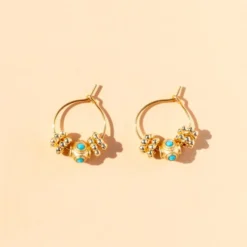 Juhu - Boucles d'oreilles Mini Cruz -Or