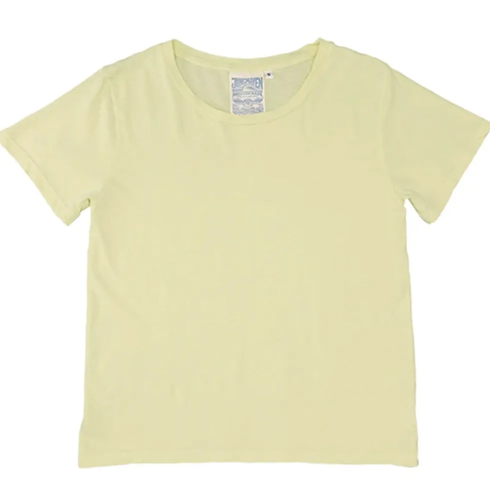 Jungmaven - T-shirt Ojai - Jaune Sunbleached