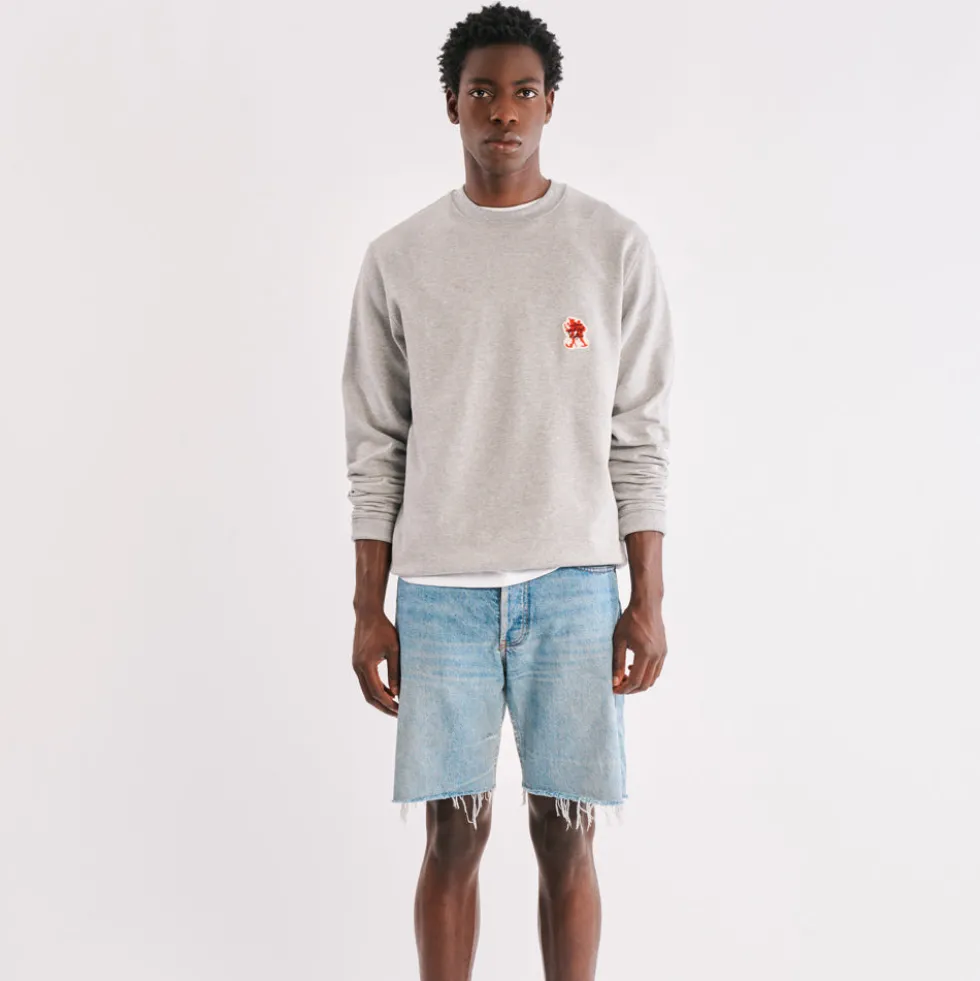 La Caverne du Pont-Neuf x Au Vieux Campeur - Sweat Patch - Gris Clair