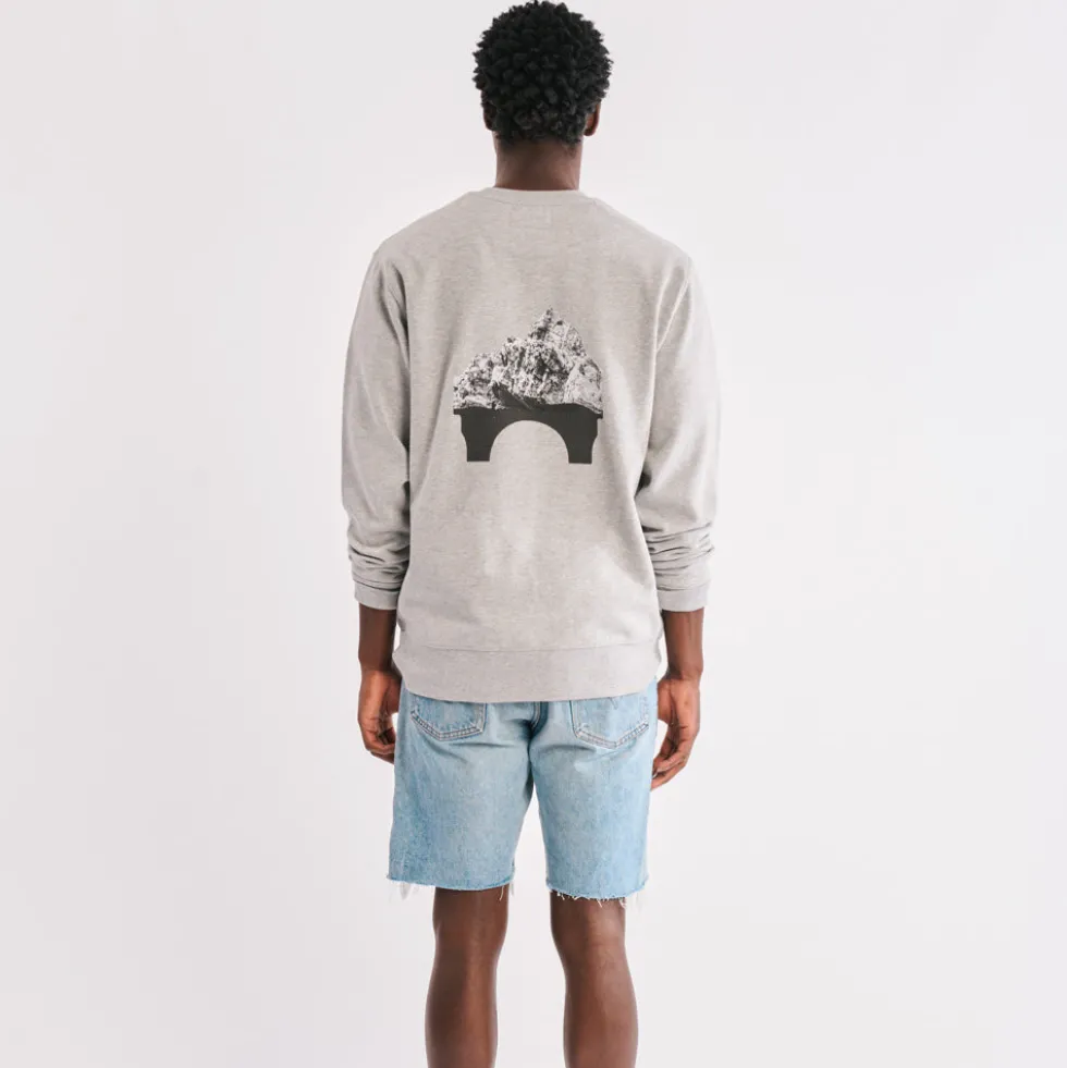 La Caverne du Pont-Neuf x Au Vieux Campeur - Sweat Patch - Gris Clair