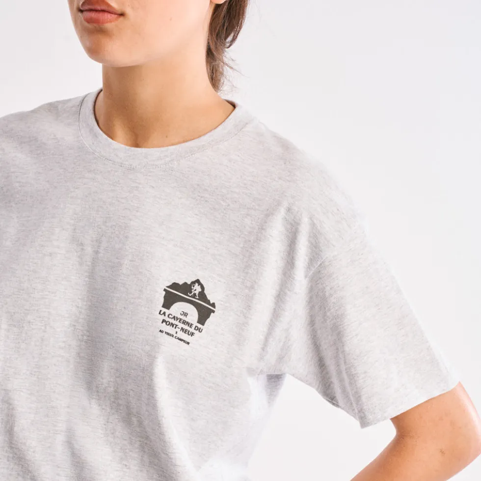 La Caverne du Pont-Neuf x Au Vieux Campeur - T-shirt - Gris Clair