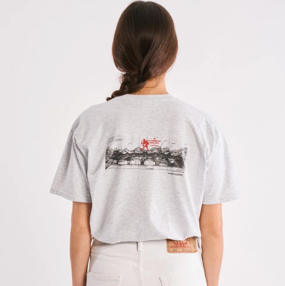La Caverne du Pont-Neuf x Au Vieux Campeur - T-shirt - Gris Clair