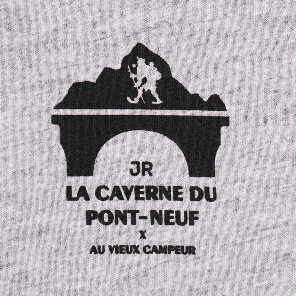 La Caverne du Pont-Neuf x Au Vieux Campeur - T-shirt - Gris Clair