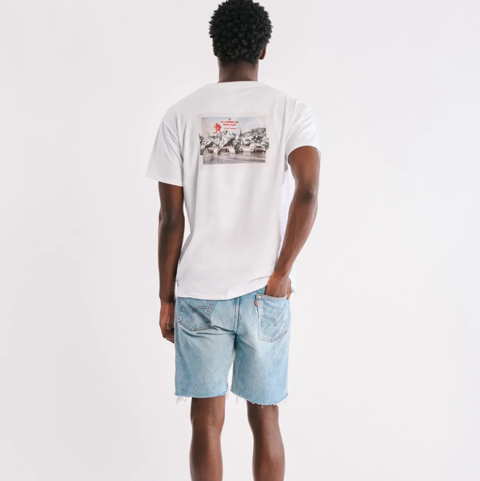 La Caverne du Pont-Neuf x Au Vieux Campeur - T-shirt Pont - Blanc