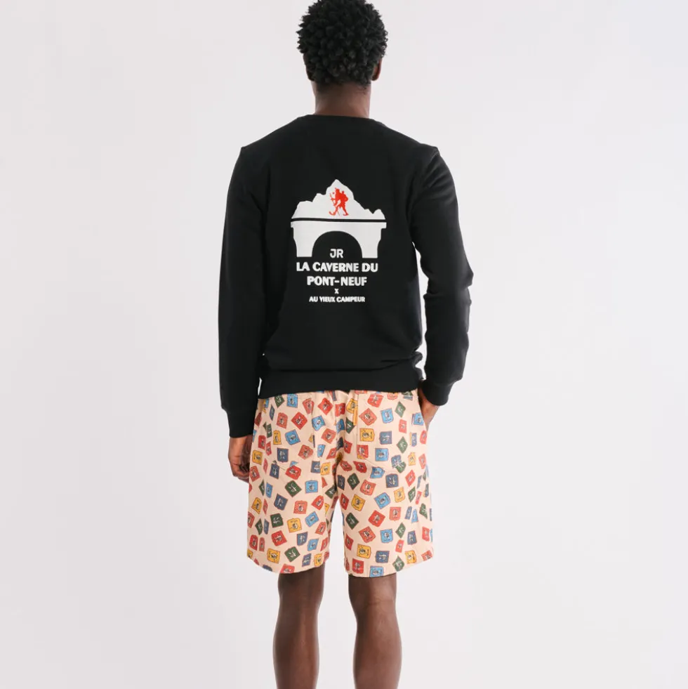 La Caverne du Pont-Neuf x Au Vieux Campeur - Sweat Patch - Noir