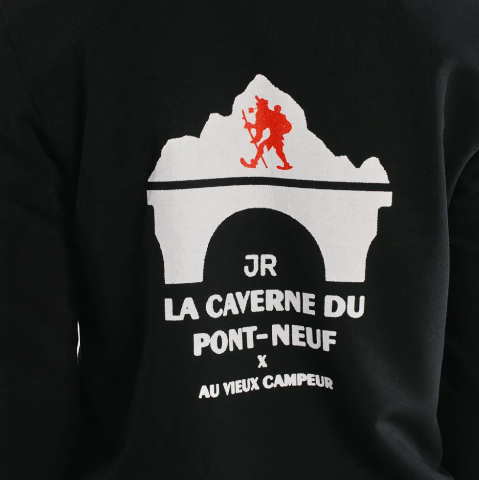 La Caverne du Pont-Neuf x Au Vieux Campeur - Sweat Patch - Noir