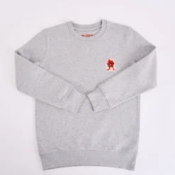 La Caverne du Pont-Neuf x Au Vieux Campeur - Sweat Patch Enfant - Gris Clair