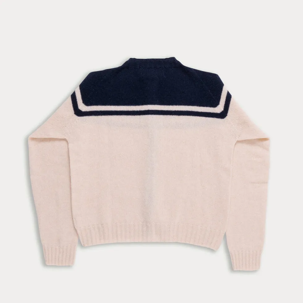 La Fetiche - Cardigan Maar - Ecru et Marine