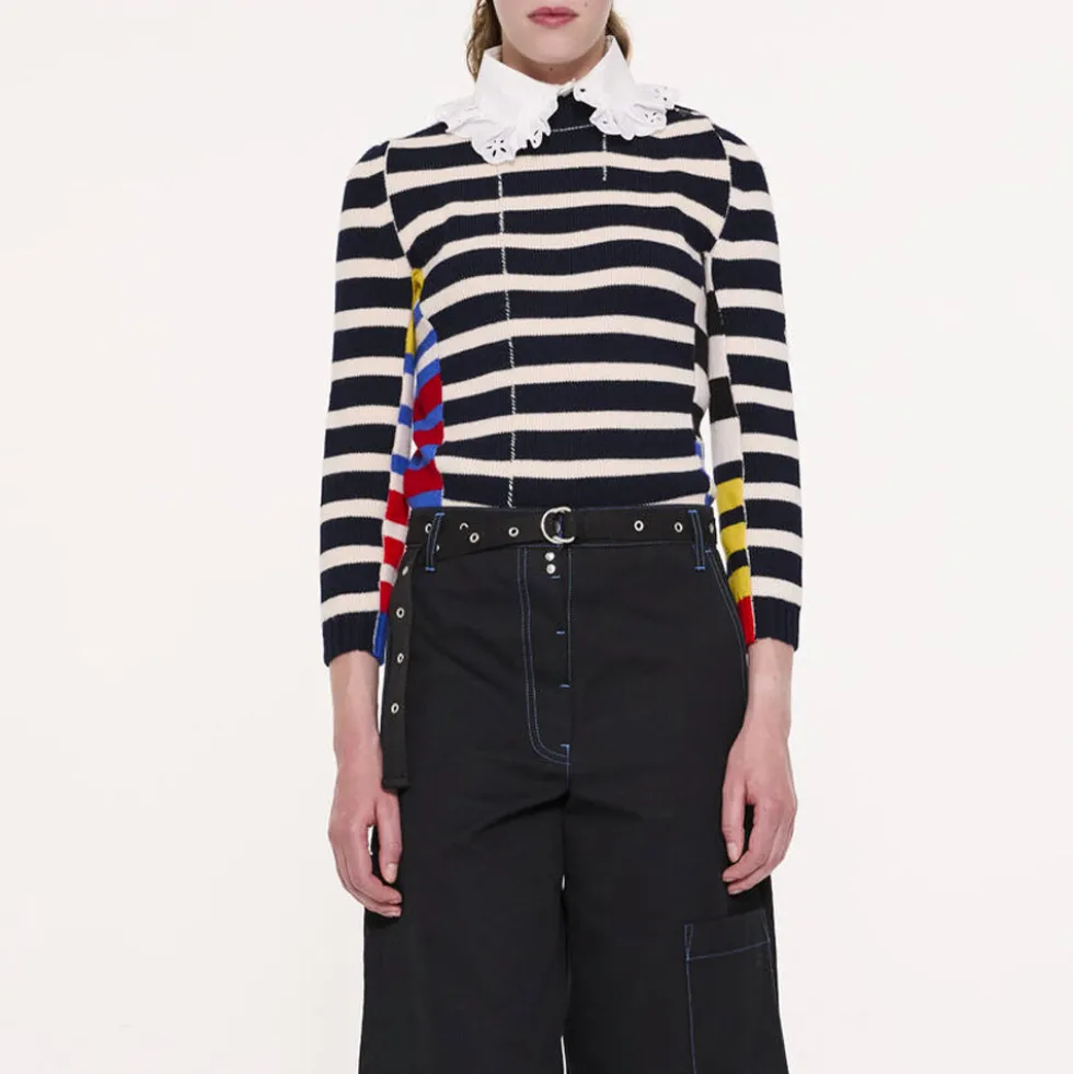 La Fetiche - Pull Mae - Marine et Ecru