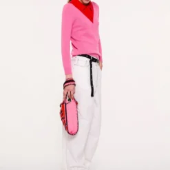 La Fetiche - Sac Bee - Rouge Neon Rose et Marine