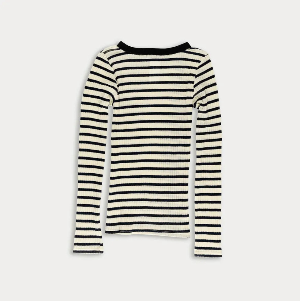 La Fetiche - T-shirt rayé Jackie - Ecru et Marine