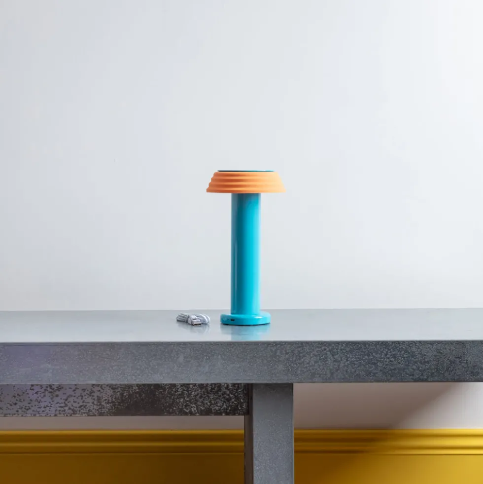 Lampe portable rechargeable - Bleu Orange - Sowden