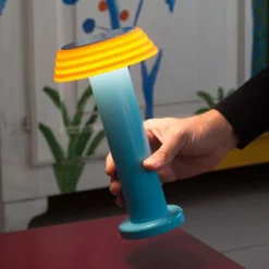 Lampe portable rechargeable - Bleu Orange - Sowden