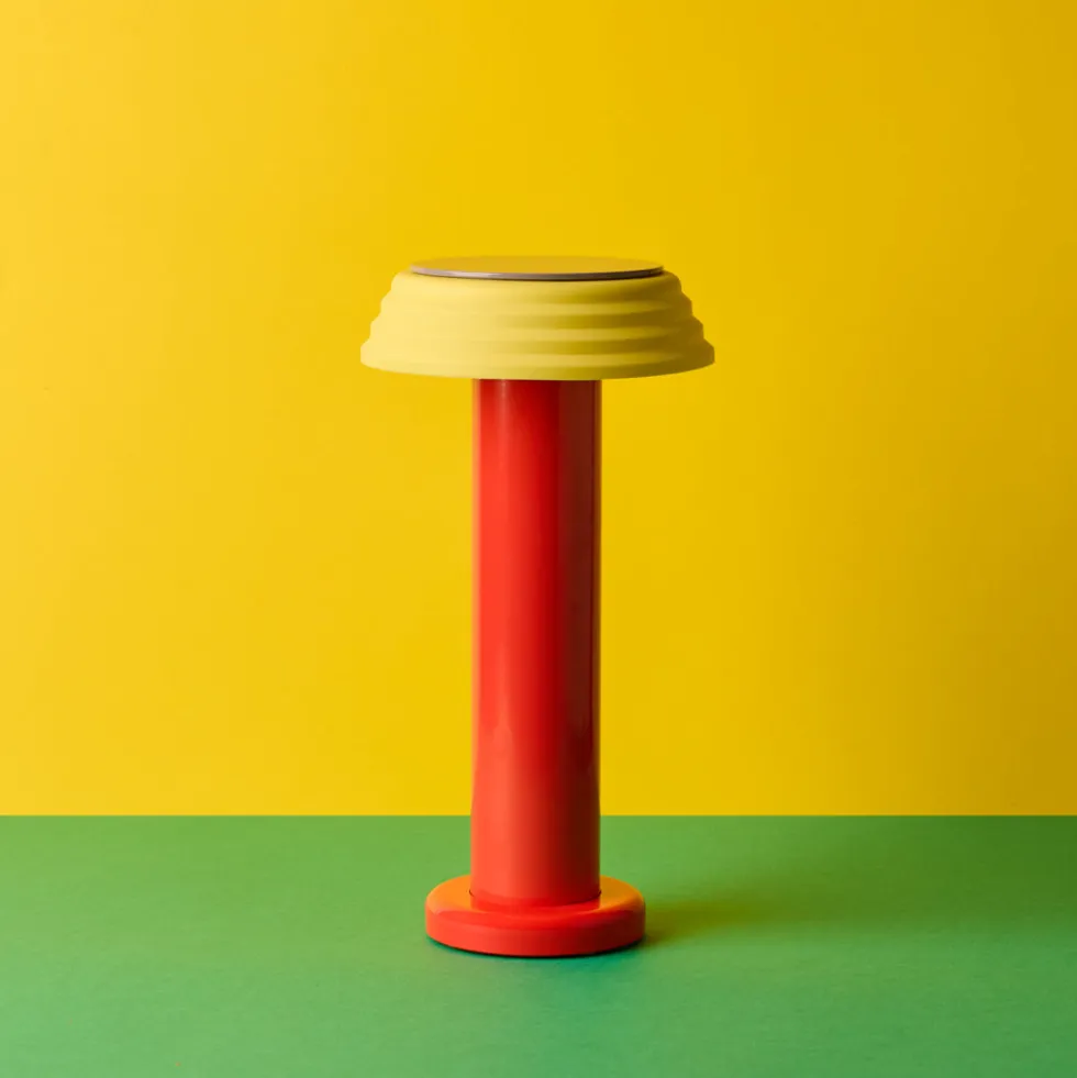 Lampe portable rechargeable - Rouge Jaune - Sowden