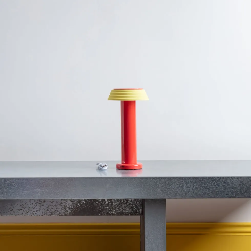 Lampe portable rechargeable - Rouge Jaune - Sowden