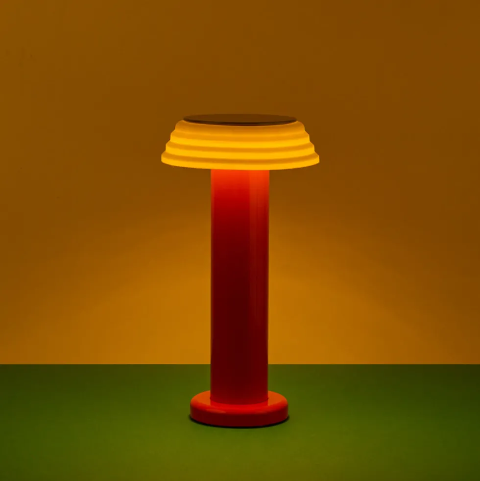 Lampe portable rechargeable - Rouge Jaune - Sowden