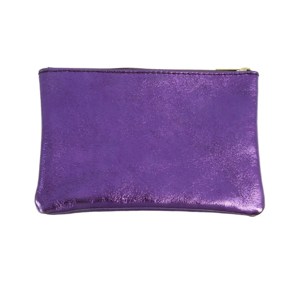 Les Cléias - Pochette Zippée L - Violet