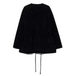Le 17 septembre - Veste en cuir sans col - Noir