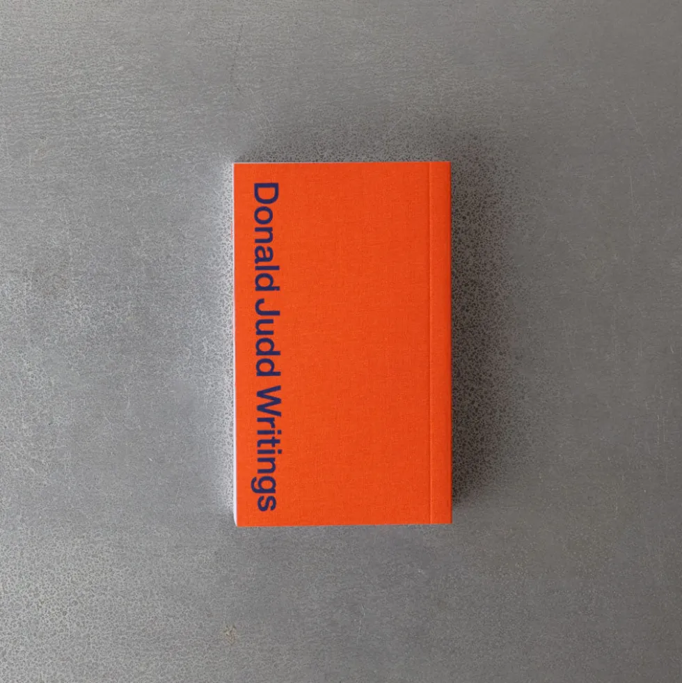 livre - Donald Judd Writings