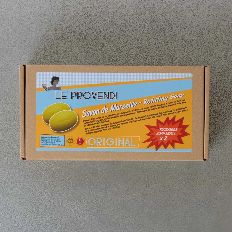 Lot de 2 savons rotatifs - Pomme Citron