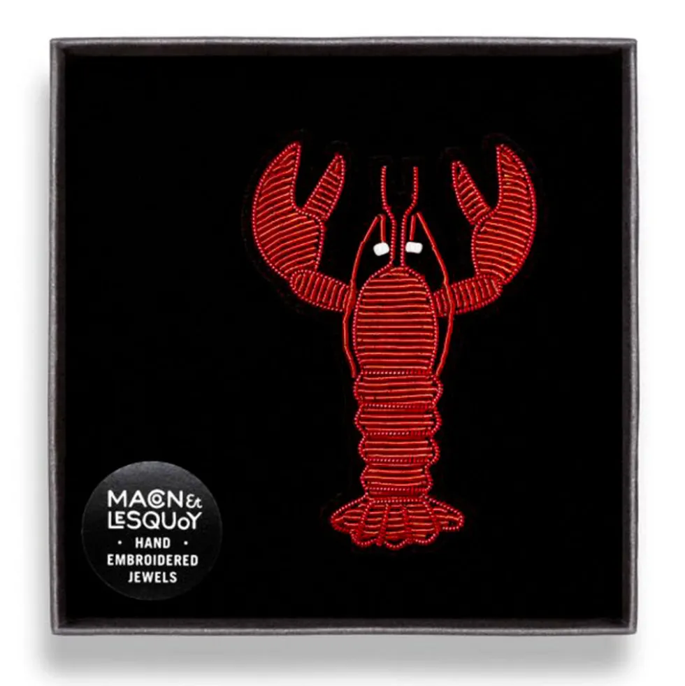 Macon & Lesquoy - Broche - Homard Orange