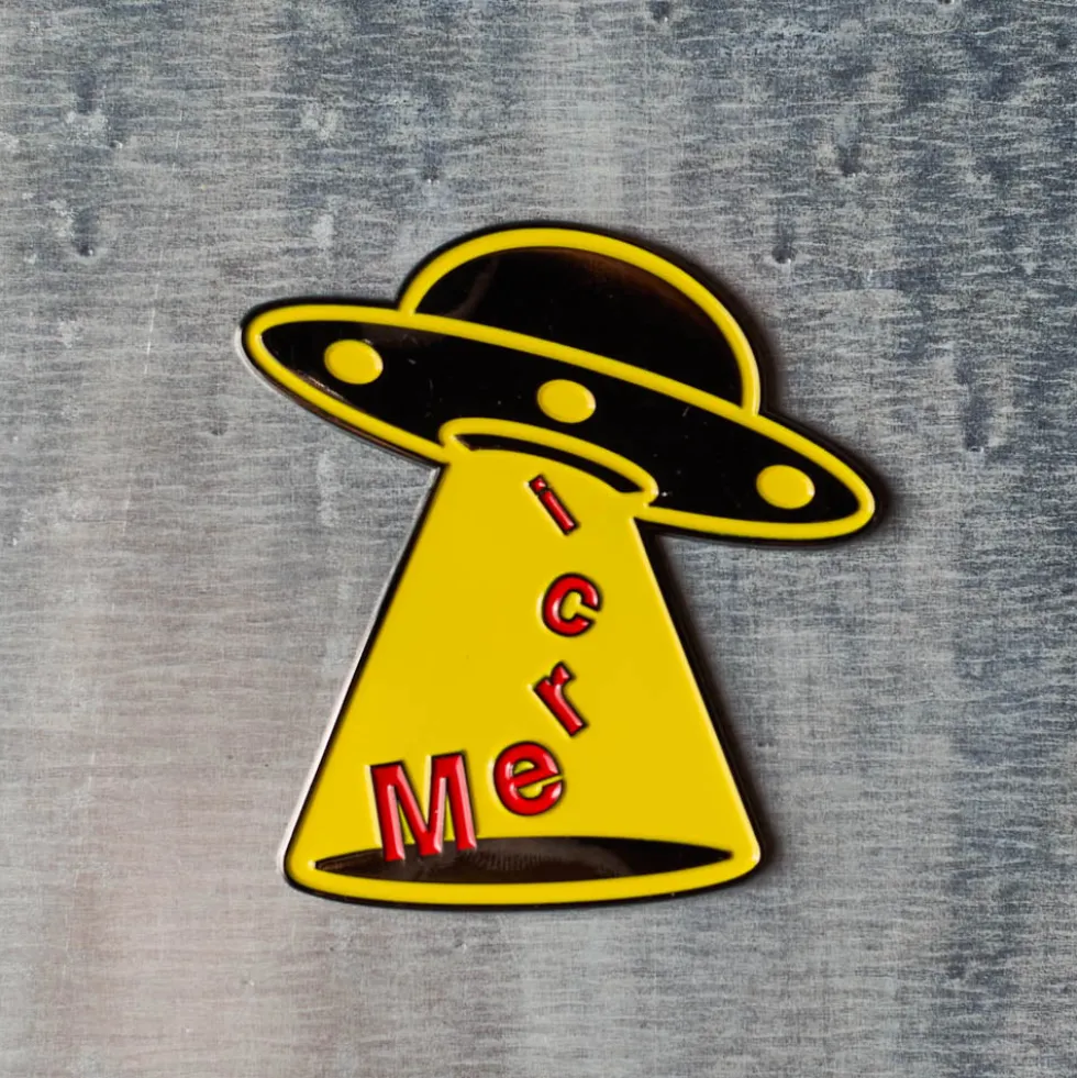 Magnet en métal Merci UFO - Merci