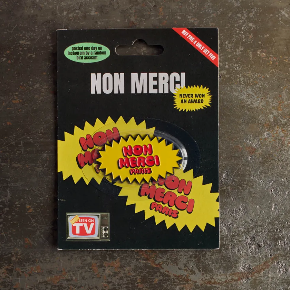 Magnet Non Merci - Rouge