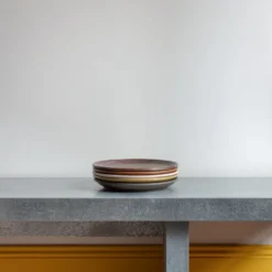 Merci - Assiette plate en grès - Gris Ardoise