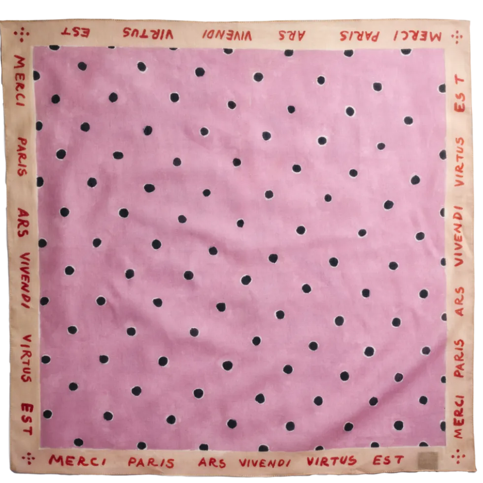 Merci - Bandana Ars Vivendi Virtus Est - Rose