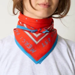 Merci - Bandana Ars Vivendi Virtus Est - Rouge & Bleu