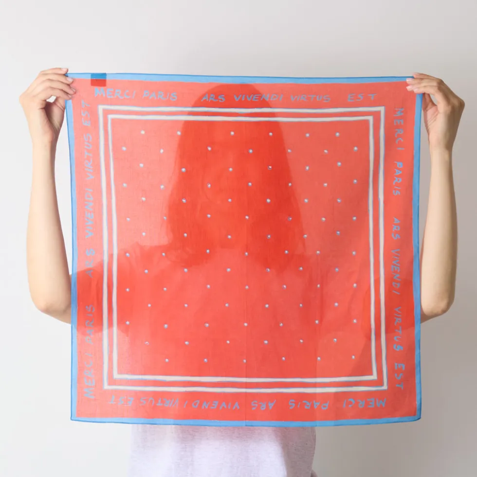 Merci - Bandana Ars Vivendi Virtus Est - Rouge & Bleu