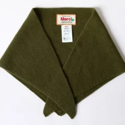 Merci - Bandana en cachemire Martine - Kaki Foncé