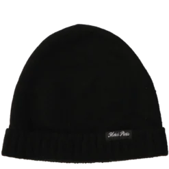 Merci - Bonnet en laine et cachemire - Noir & Blanc