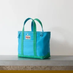 Merci - Cabas Candide - Bleu & Menthe
