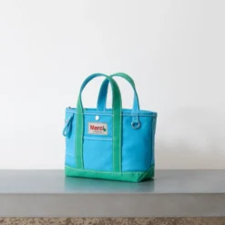 Merci - Cabas Candide - Bleu & Menthe