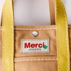 Merci - Cabas Candide en canvas - Jaune