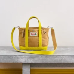 Merci - Cabas Candide en canvas - Jaune
