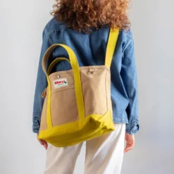 Merci - Cabas Candide en canvas - Jaune