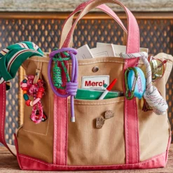 Merci - Cabas Candide en canvas - Rose