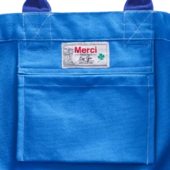 Merci - Cabas Tréfle Bouclette - Bleu