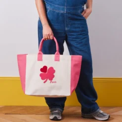 Merci - Cabas Tréfle Bouclette - Rose