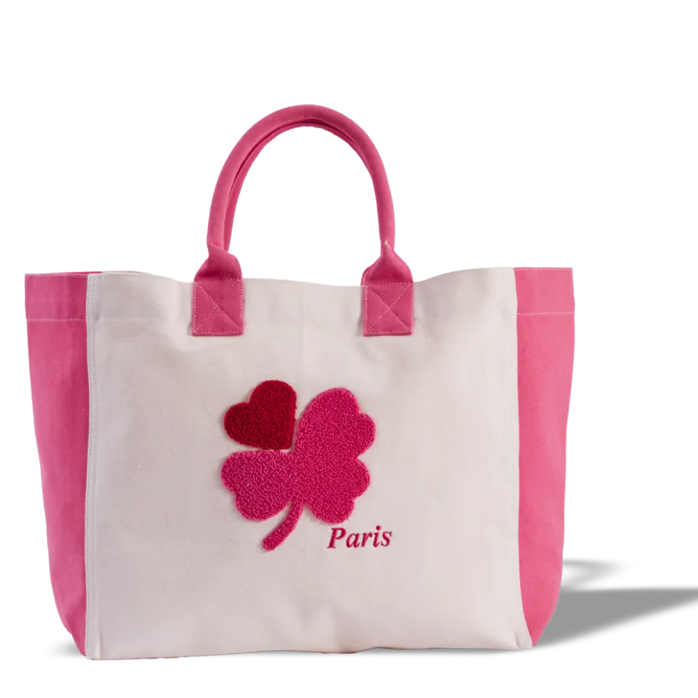 Merci - Cabas Tréfle Bouclette - Rose
