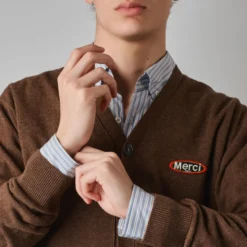Merci - Cardigan Charlie - Marron