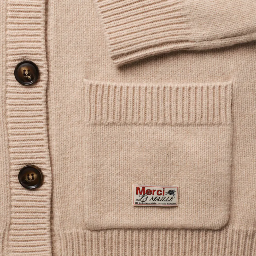 Merci - Cardigan Juliette - Blanc Cassé