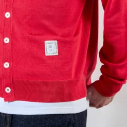 Merci - Cardigan Maximilien - Rouge